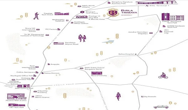 Birla Trimaya Map